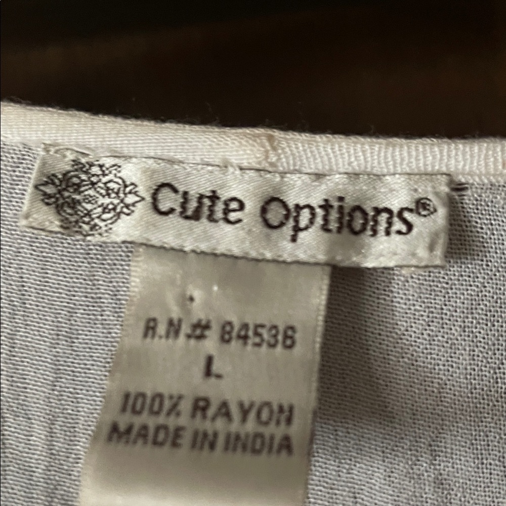 Cute Options Embroidered White Tunic Top - Picture 2 of 4